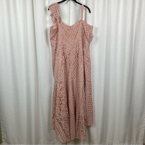 City Chic Pink Blush Femme Fatale Maxi Dress Sz.M/18 NWT - Picture 10 of 16